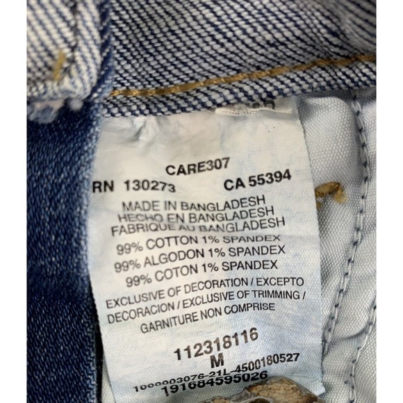 Lee Denim Shortalls Size M Relaxed Fit Stretch Shorts - Picture 4 of 8